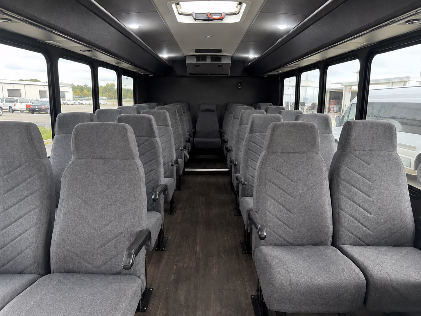 berkeley 15 passenger minibus inside