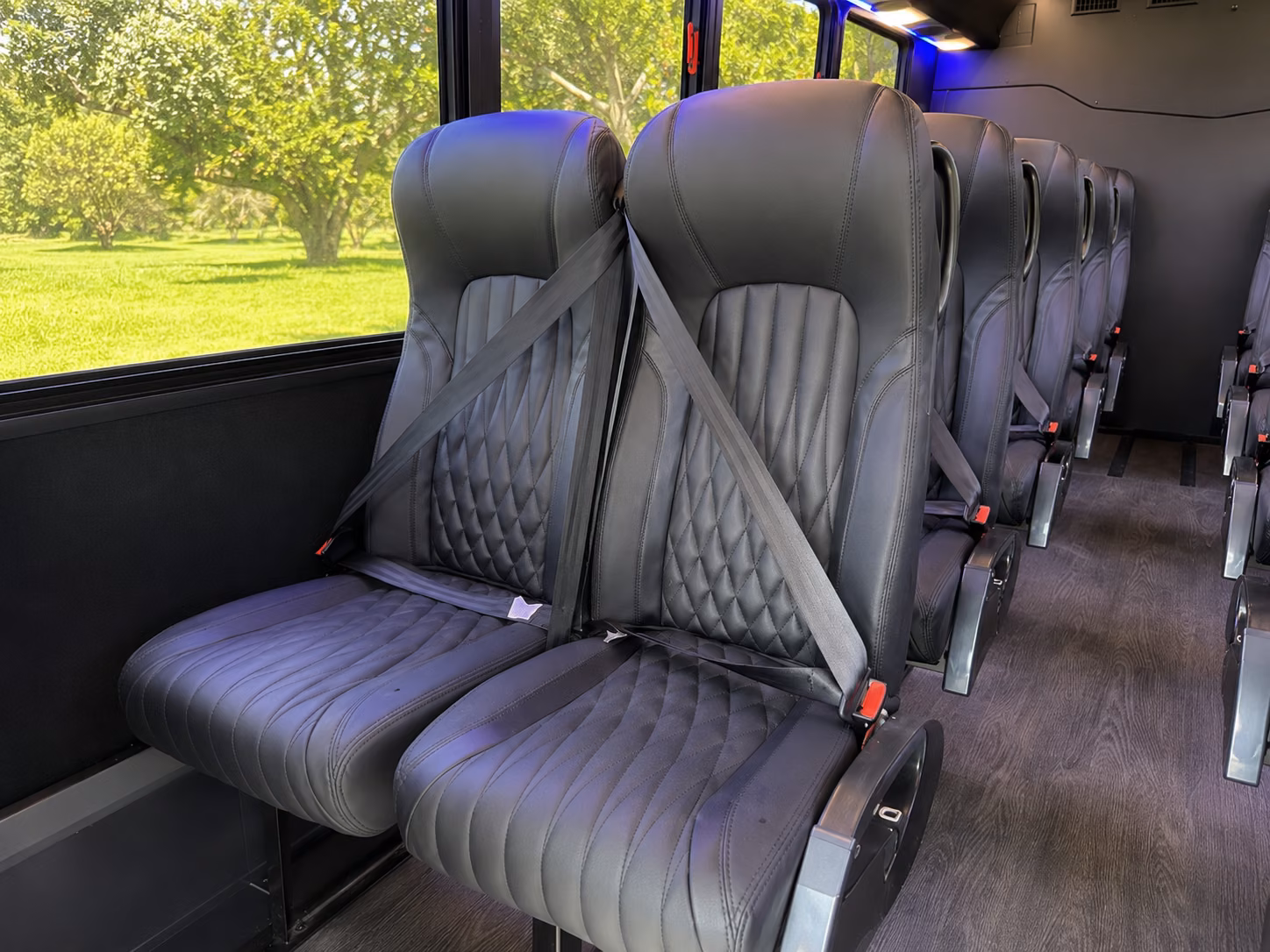 berkeley 18 passenger minibus inside
