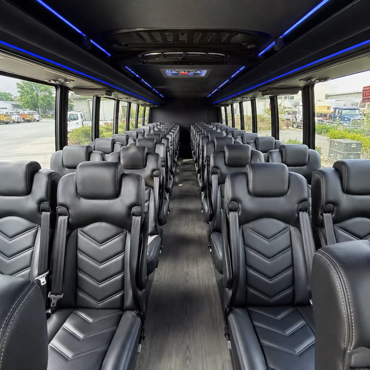 berkeley 28 passenger minibus interior