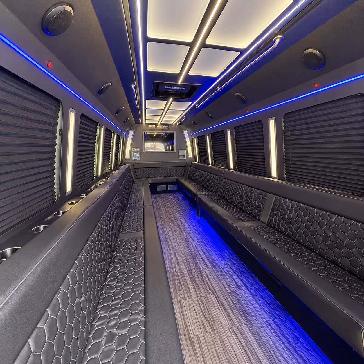 berkeley party bus rental interior