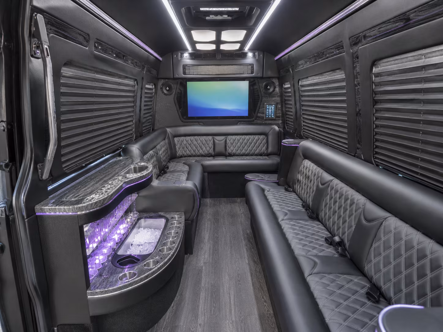 berkeley sprinter limousine inside